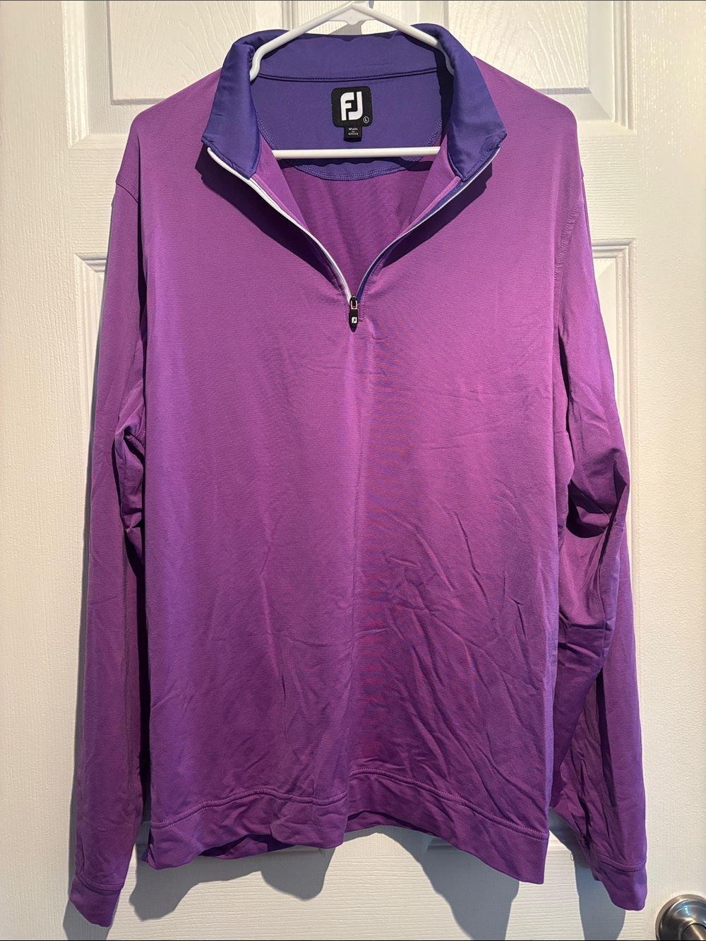 FootJoy Purple Long-Sleeve Quarter-Zip Pullover